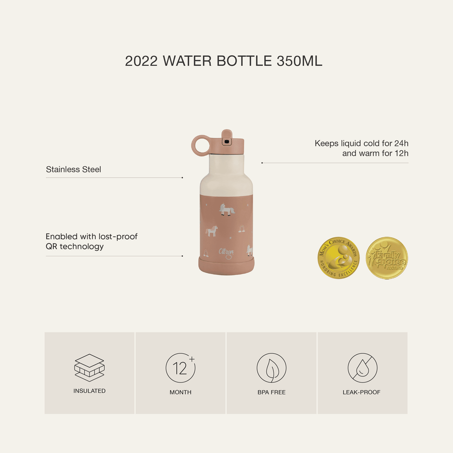 Water Bottle - 350ml - Cherry.