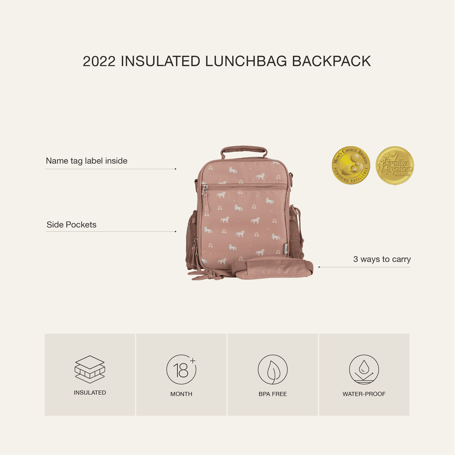 Lunchbag Backpack - Cherry.