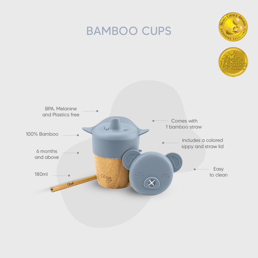 Bamboo cup - enfant - bébé - kids - toddlers - babies - Citron Canada