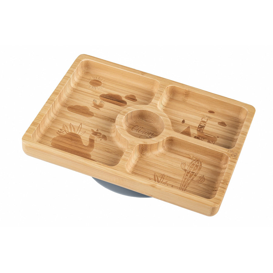   Bamboo plate - enfant - bébé - kids - toddlers - babies - Citron Canada