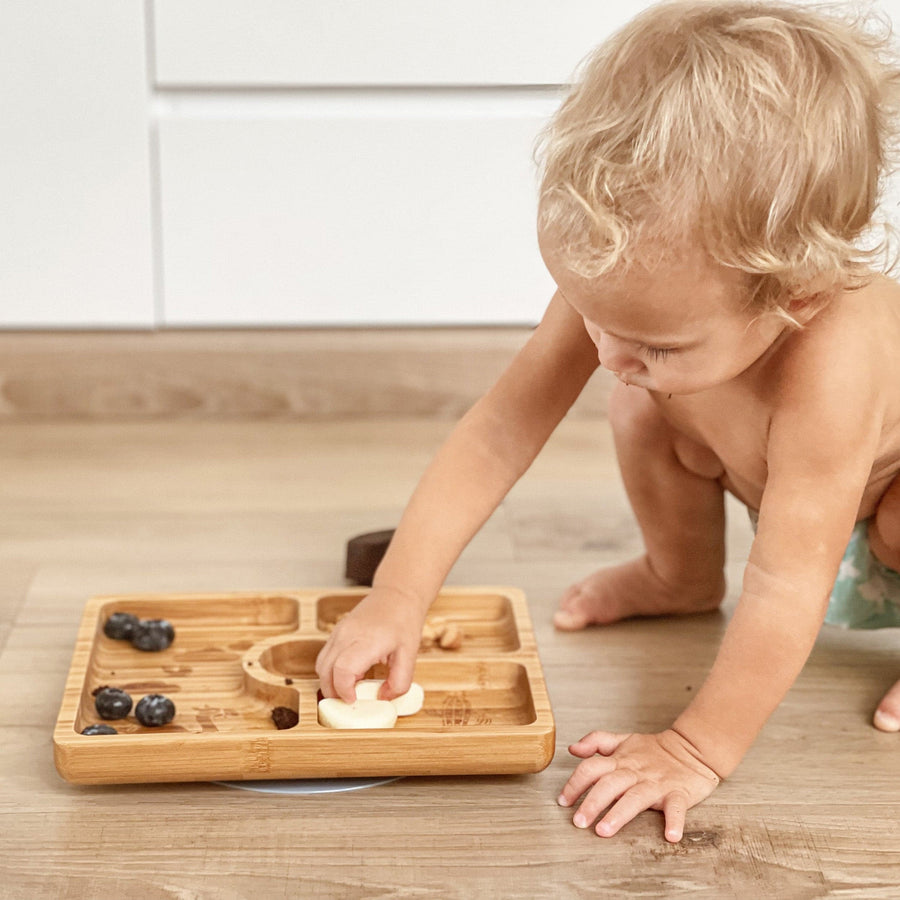   Bamboo plate - enfant - bébé - kids - toddlers - babies - Citron Canada