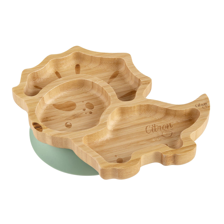 Bamboo plate - enfant - bébé - kids - toddlers - babies - Citron Canada