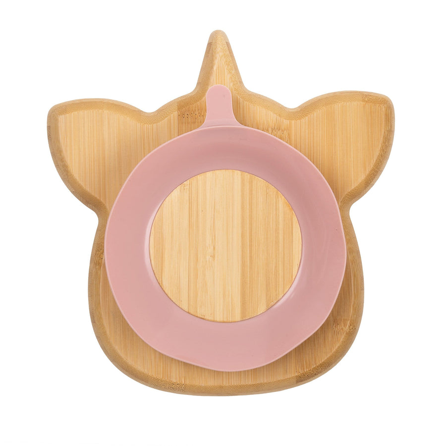   Bamboo plate - enfant - bébé - kids - toddlers - babies - Citron Canada